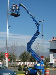 Inspecting an Aerial Lift